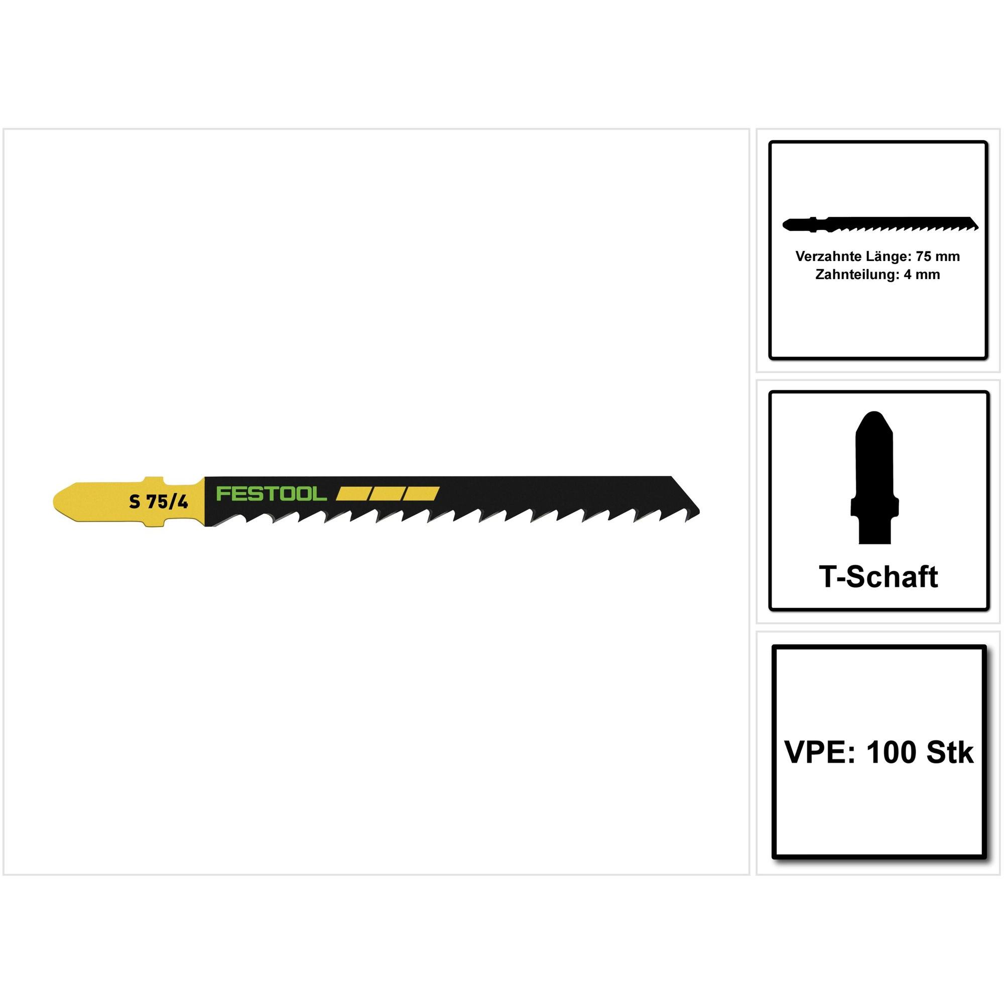 Thumbnail - Festool, Sägeblatt, Stichsägeblatt S 75/4/100
