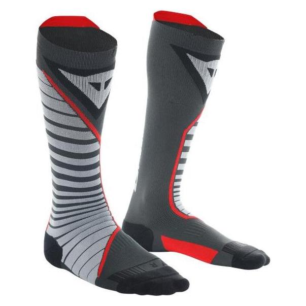 Dainese, Herren, Sportsocken, Thermo Long Socks Socken Schwarz-rot 36-38 (36 - 38), Schwarz