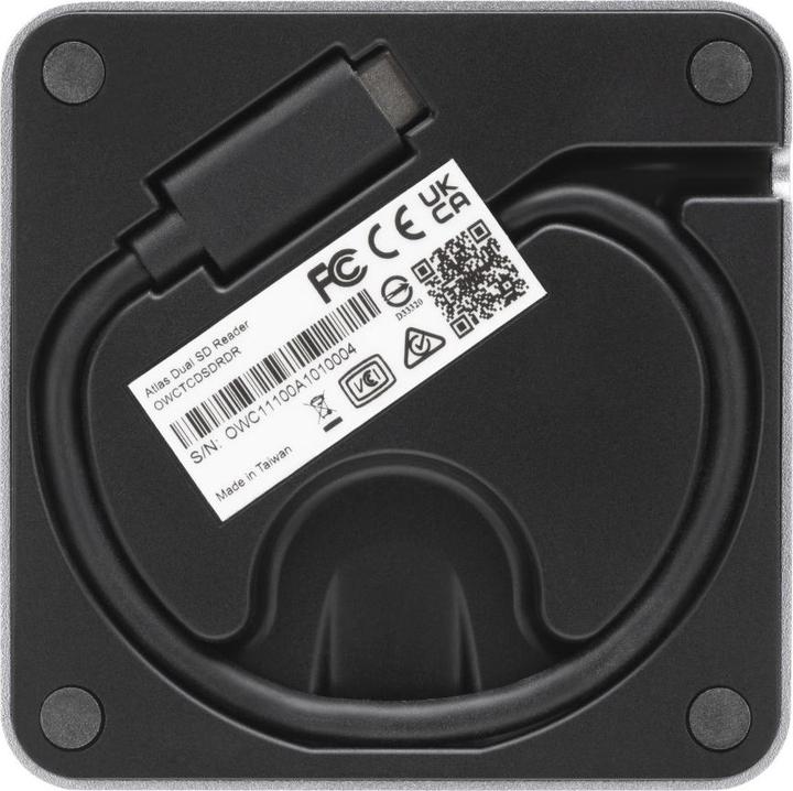 Actual product image OWC USB-C Dual Slot SDXC UHS-IICard Read OWCTCDSDRDR