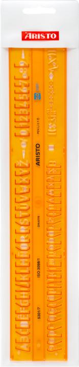 Actual product image Aristo Straight font template (0.70 cm)