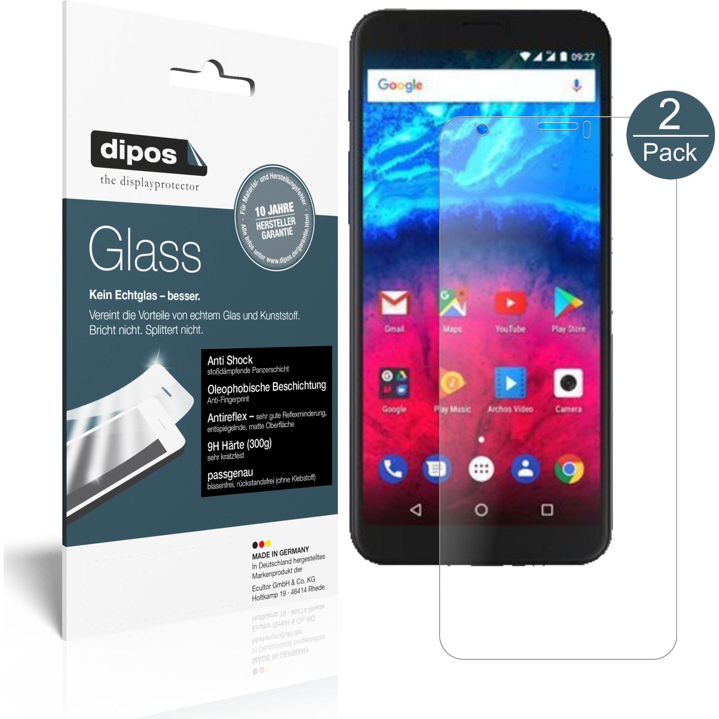 Thumbnail - Dipos Displayschutz Anti-Shock (2 Stück, Archos Core 60S), Smartphone Schutzfolie, Transparent