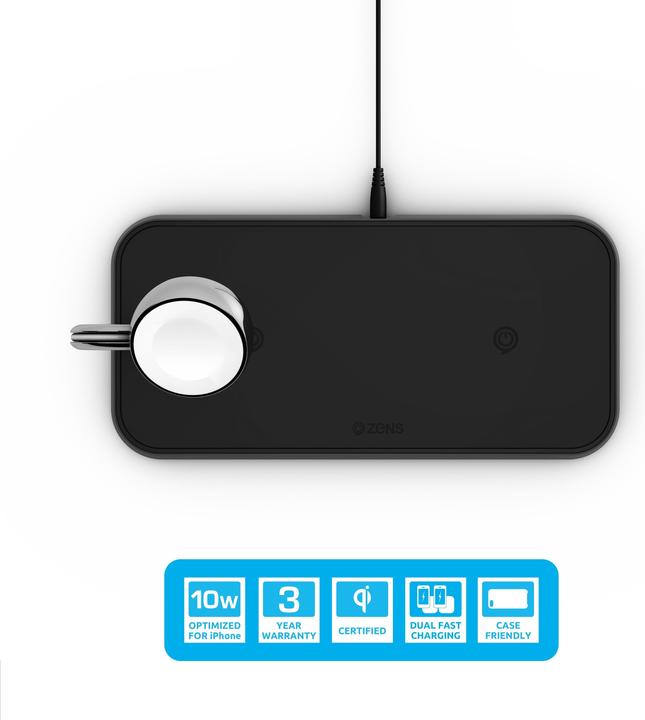 Produktbild Zens Aluminium Dual Wireless Charger + Watch (20 W)