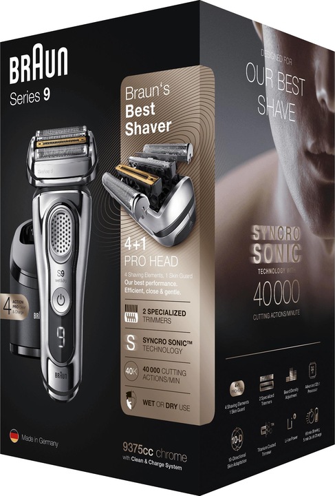 Actual product image Braun Series 9 9375cc + Latest Generation Electric Shaver