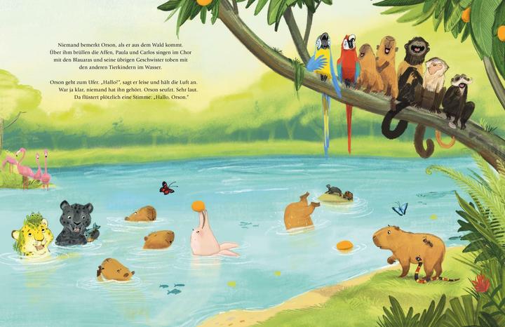 Produktbild Du bist nicht allein! Auch ein Wasserschwein darf schüchtern sein (Deutsch, Larysa Maliush, Uticha Marmon, 2024)