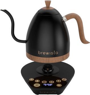 Image du produit Brewista Artisan Variable Temperature Electric Gooseneck Kettle Matte Black with Wood 1000ml (1 l)