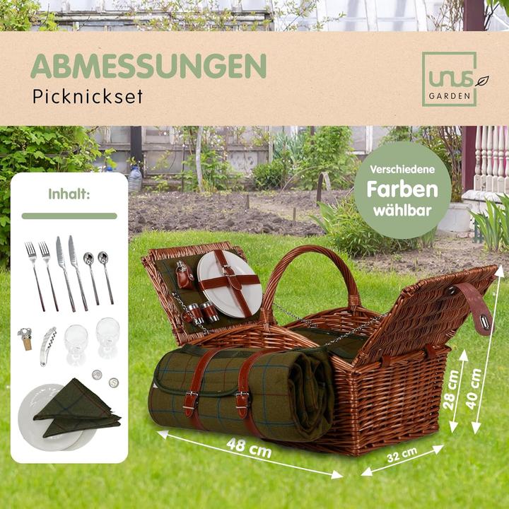 Actual product image Unus Picknick-Set für 2 Personen mit Kühltasche