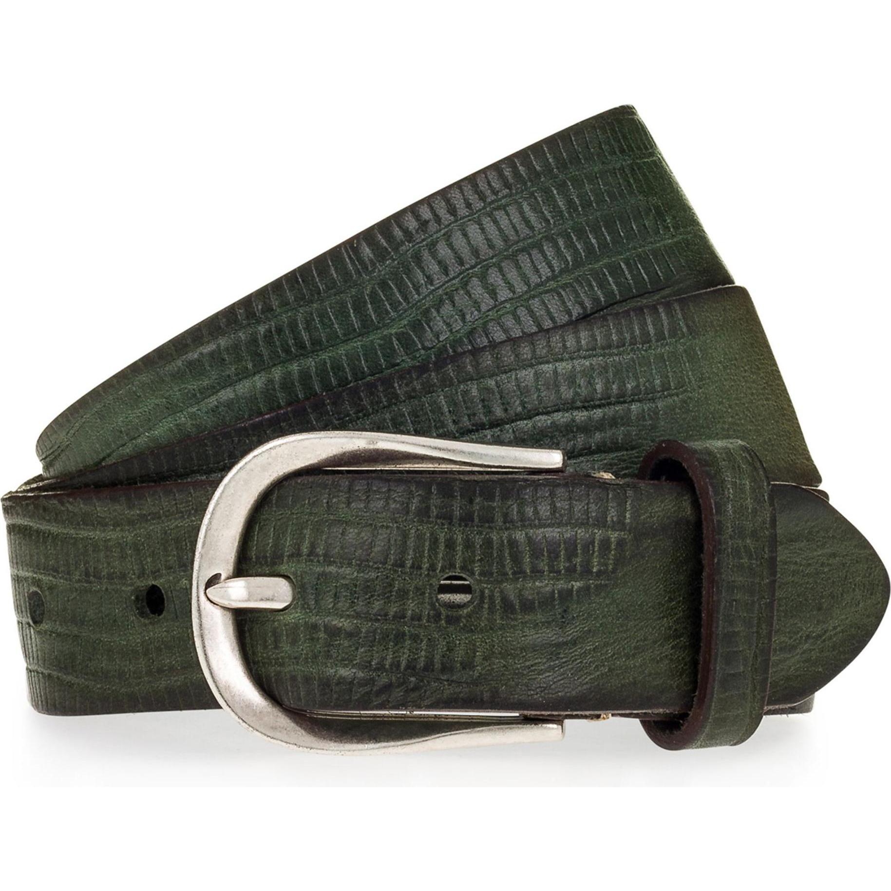 B.Belt, Damen, Gürtel, Gürtel Leder, Grün, (80)