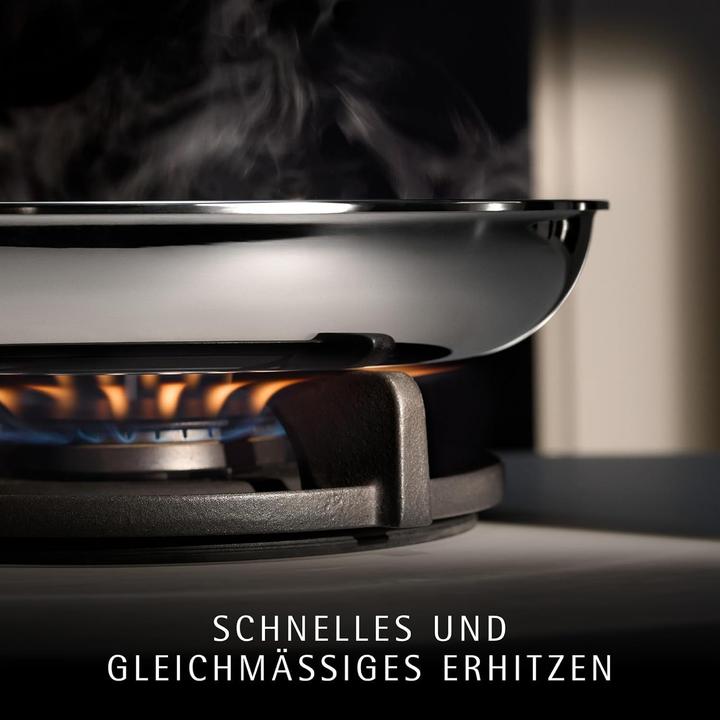 Actual product image WMF Wok pan stainless steel 28 cm honeycomb base professional resist induction coating (28 cm, Frying pan, Stainless steel)