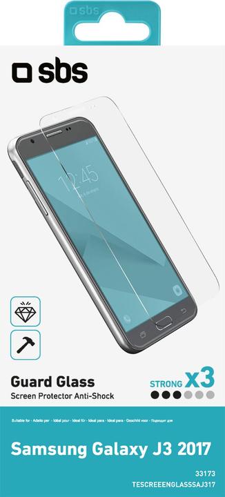 Immagine prodotto SBS Protezione dello schermo in vetro per Samsung Galaxy J3 2017 (1 pz., Samsung Galaxy J3 (2017))