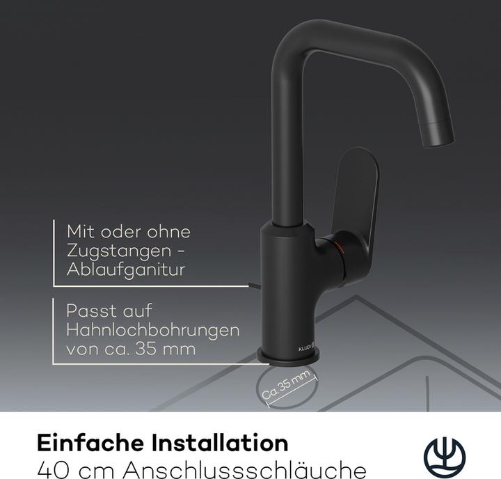 Image du produit Kludi X1 Mitigeur de lavabo avec commande latérale, avec vidage