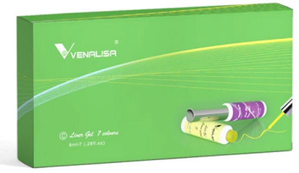 Produktbild Venalisa Liner Gel Set C (Neon Violet, Neon Pink, Orange red, Neon Orange, Neon Green, Lemon yellow, Neon Red)