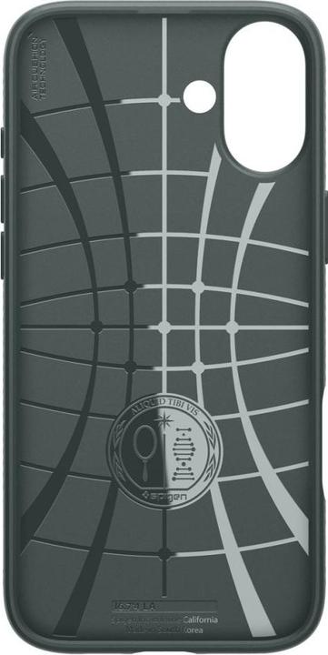 Actual product image Spigen Liquid Air iPhone 16 zielony/abyss green ACS08196 (Apple iPhone 16)