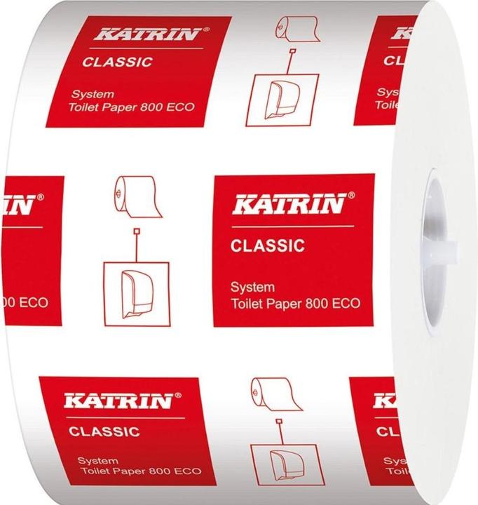 Produktbild Katrin Toilettenpapier Classic System ECO 2-lagig Tissue weiss Karton mit 36 R... (36 x)