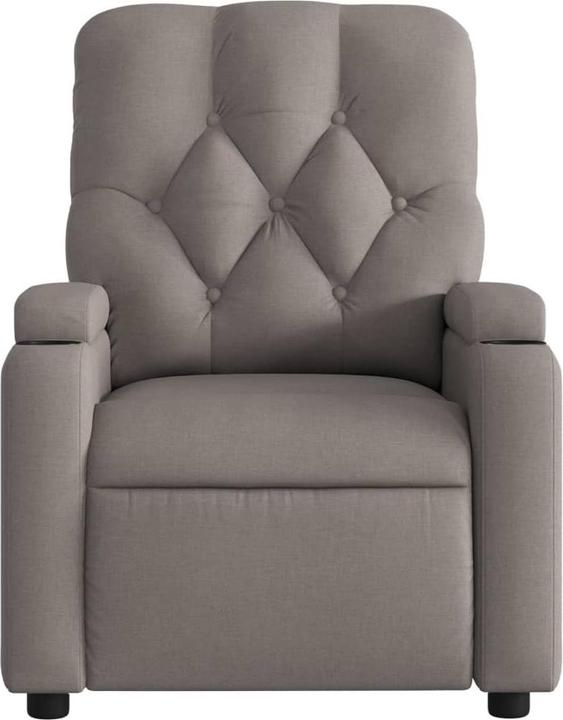Immagine prodotto VidaXL Poltrona massaggiante in tessuto taupe,Colore: Taupe,Materiale: Tessuto (100