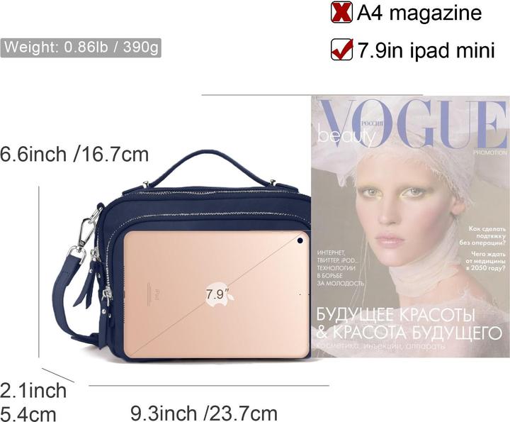Actual product image Only-Bags.Store Shoulder bag with zip, crossbody bag, small leather handbag