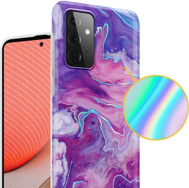 Image du produit Cadorabo Couverture IMD TPU Marbre coloré (Samsung Galaxy A72)