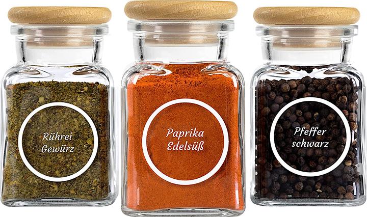 Actual product image Giessle 30 piece spice jars (0.15 l)