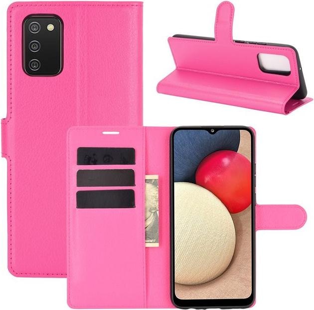 Produktbild MU Classic Litchi Leder Bookcover Series (Samsung Galaxy A02s)