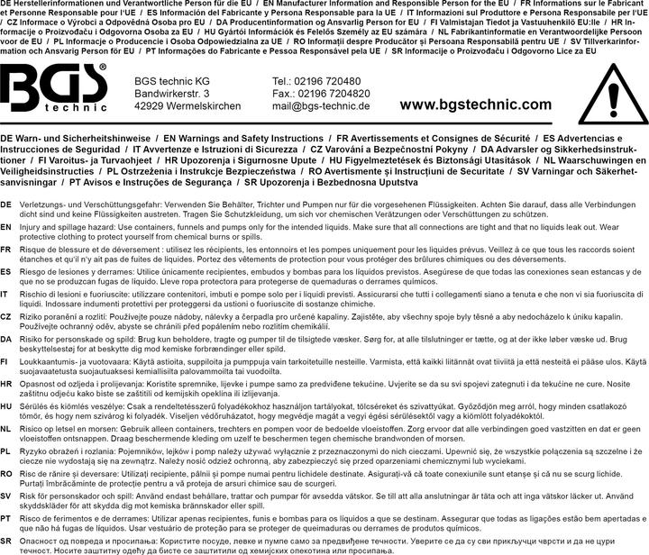 Produktbild BGS Handpumpe 500 ml