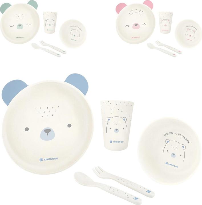 Immagine prodotto Kikkaboo Set di stoviglie per bambini Bear with me
