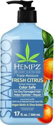 Image du produit Hempz Triple Moisture Herbal Hair Shampoo - Shampooing doux hydratant (Shampoing liquide)