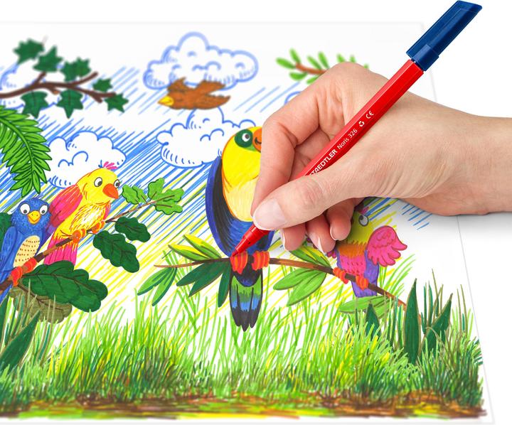 Produktbild Staedtler Noris 326 Fasermaler (Gemischte Farben, 20 x)