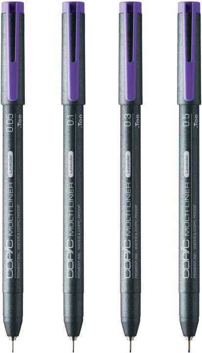 Produktbild Copic Multiliner Lavender Set, 4 Stück sortiert (Lavender, 4 x)