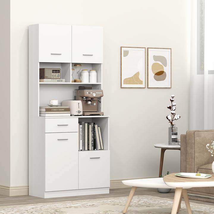Image du produit Homcom Küchenschrank MDF Weiss (35 x 35 x 180 cm)