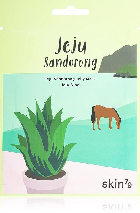 Actual product image Skin79 Jeju Aloe Vera Gel Cloth Mask Jeju Sandorong Jelly Mask 33ml Soothing Skin Mask for All Skin