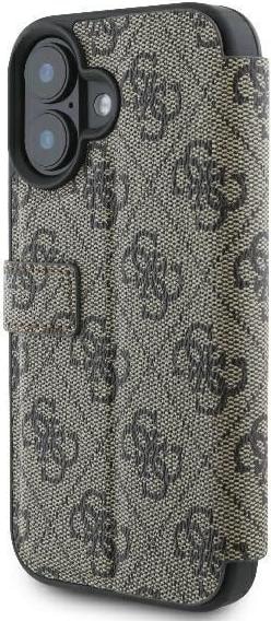 Image du produit Guess GUBKP16M4GMGBR iPhone 16 Plus 6.7" brązowy/brown book 4G Metal Logo (Apple iPhone 16 Plus)
