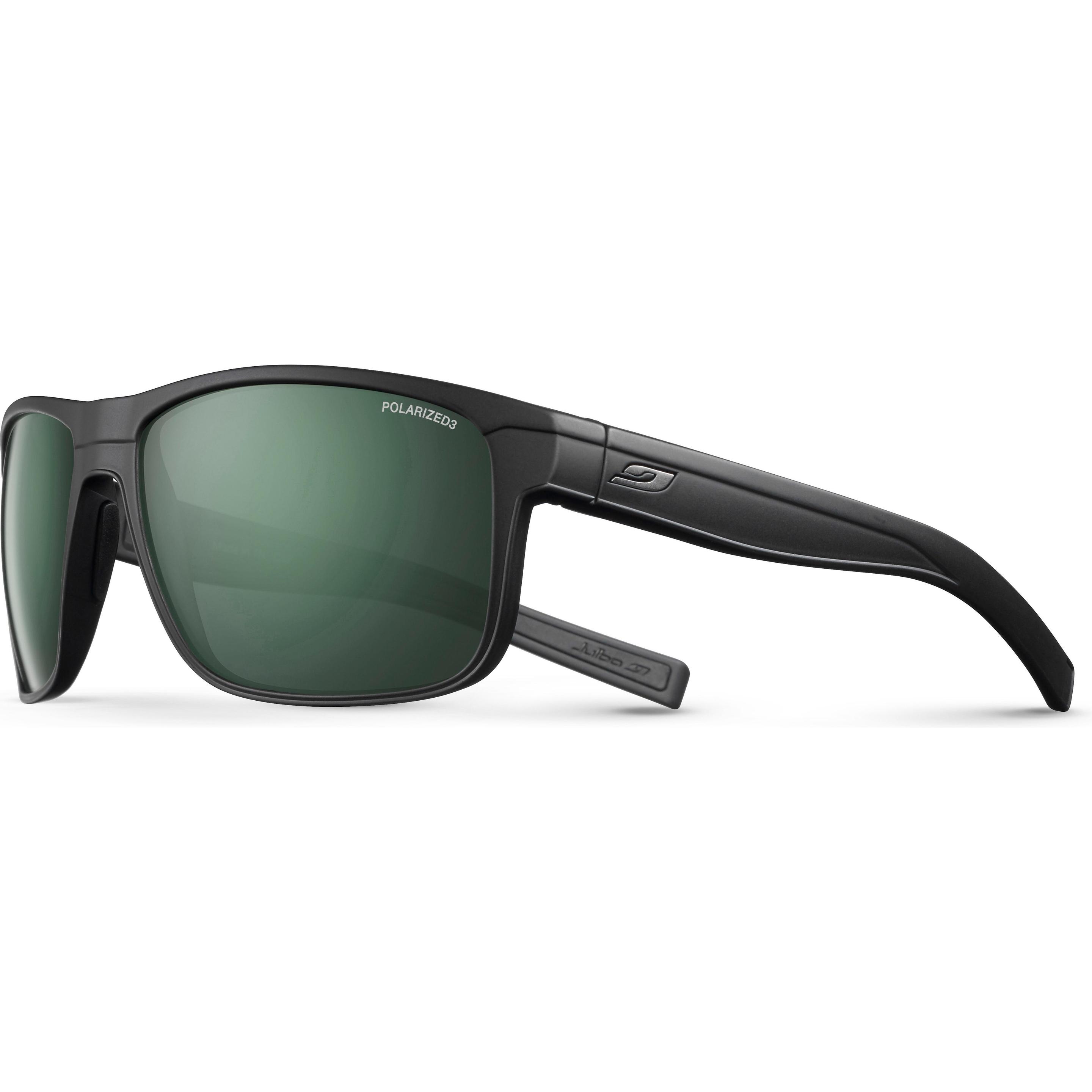 Julbo, Herren, Sportbrille, Herren RENEGADE Polarized 3 Sportbrille (Schwarz, Grün), Schwarz