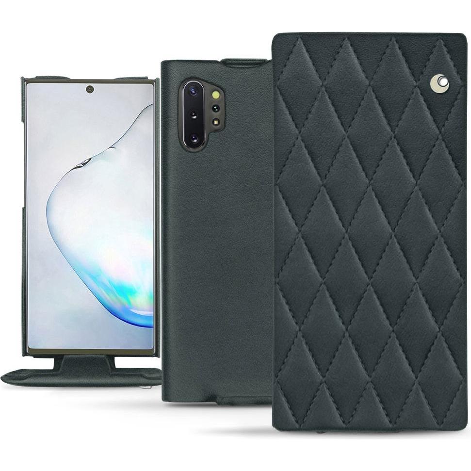 Noreve Lederschutzhülle vertikal (Samsung Galaxy Note 10+), Smartphone Hülle, Blau