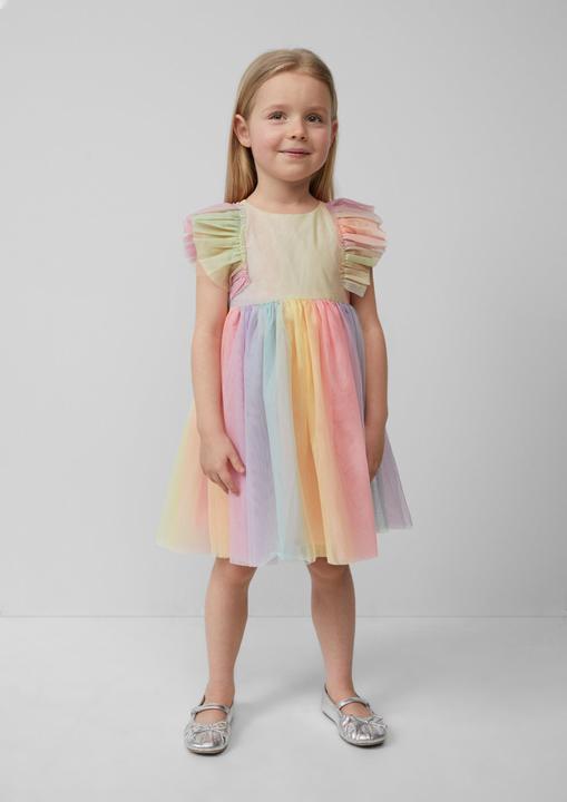Image du produit S.Oliver Kleid Ausgestelltes Kleid aus Mesh in Regenbogenfarben (98)