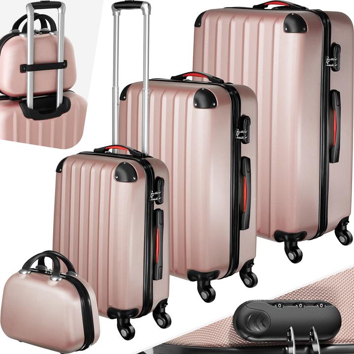 Immagine prodotto tectake Set di valigie Valigie Trolley Set di trolley Hardcase (90 l, M (50 - 90l))