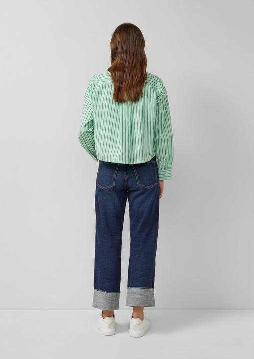 Immagine prodotto s.Oliver Bluse Verkürzte Popeline-Bluse im Relaxed Fit (34)
