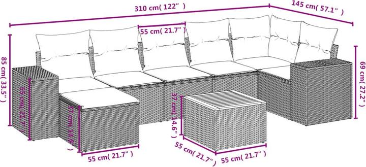 Produktbild vidaXL Payton