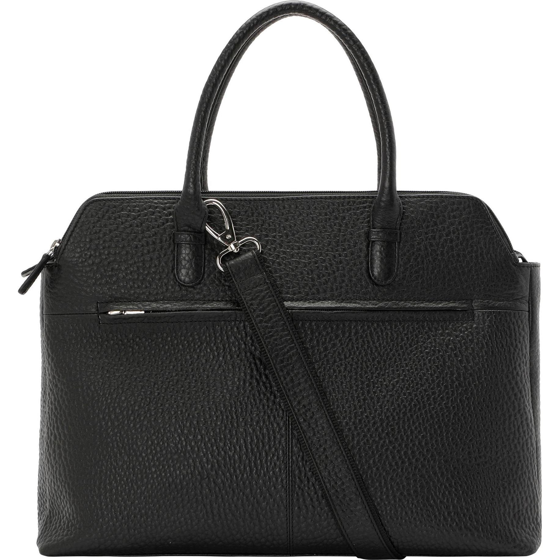 Thumbnail - Voi, Handtasche, Hirsch Kala Handtasche Leder 40 cm Laptopfach, Schwarz