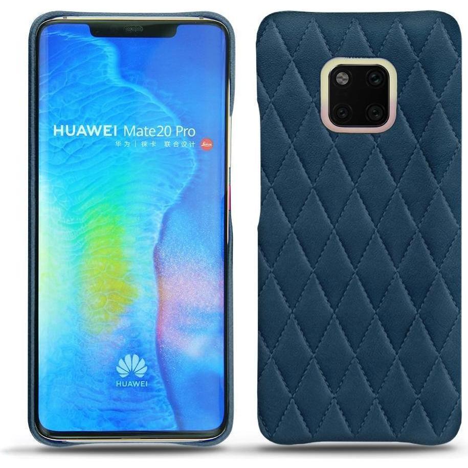 Noreve Lederschutzhülle (Huawei Mate 20 Pro), Smartphone Hülle, Blau
