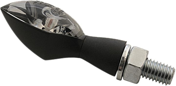 Actual product image Highsider LED indicator PEN HEAD black, tinted glass, short stem