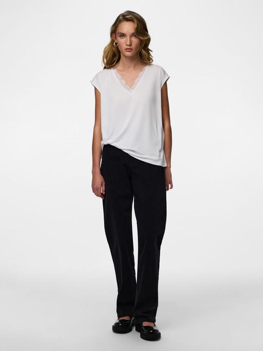 Actual product image Pieces Pckamala Lace V-Neck Tee Jrs Noos Bc (XL)