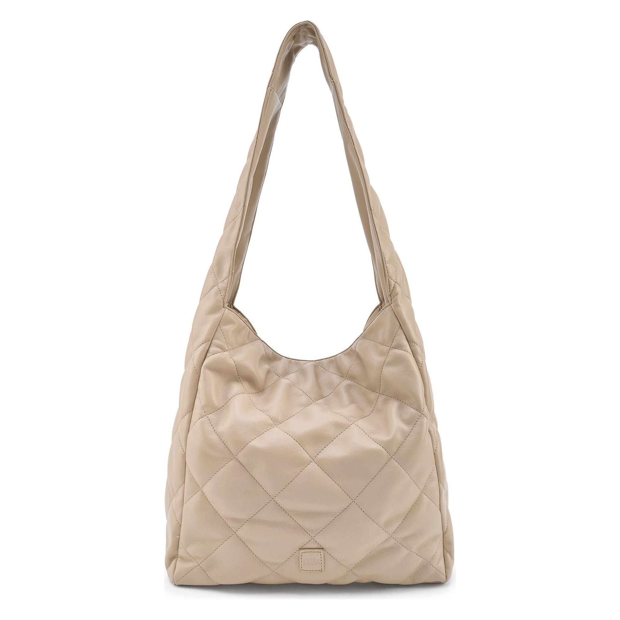 FredsBruder, Damen, Handtasche, Comfy Carry Schultertasche 35 Cm, Beige