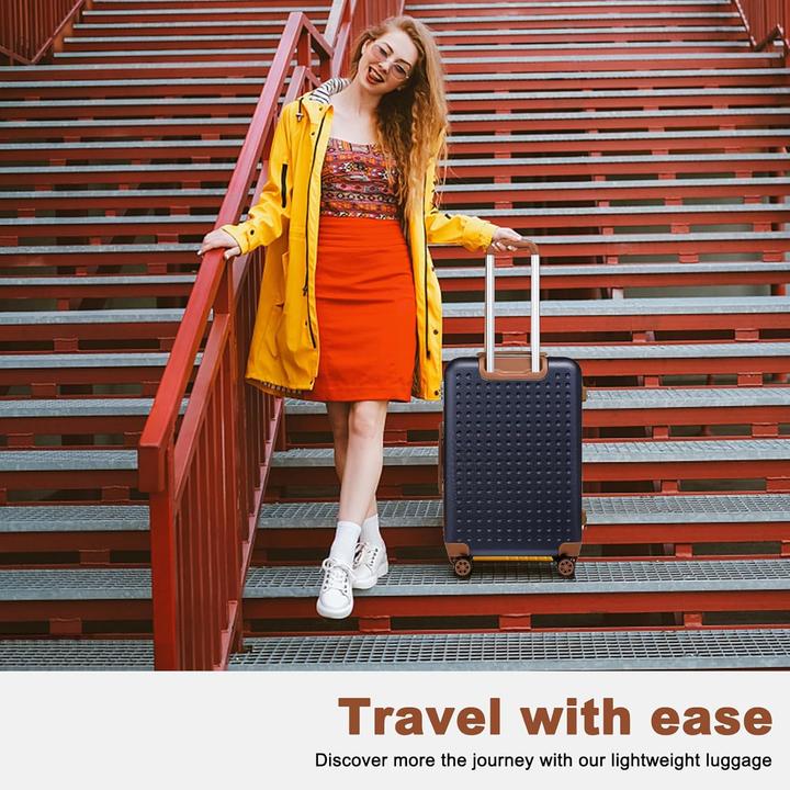 Produktbild Kono 2-teiliges Handgepäckkoffer-Set mit Kosmetikkoffer (40 l)