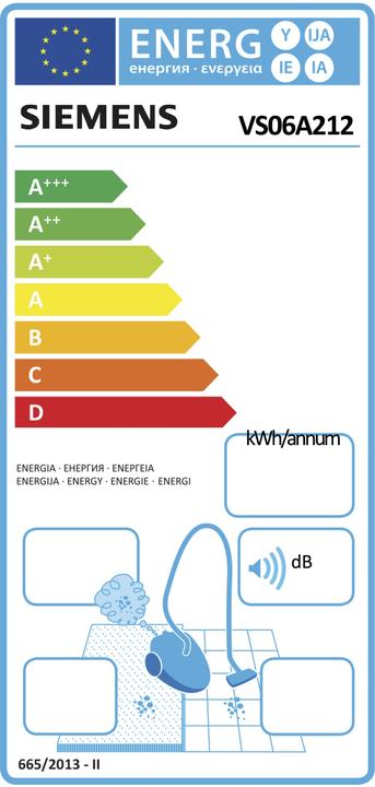 Energy Label Siemens Vs06a212