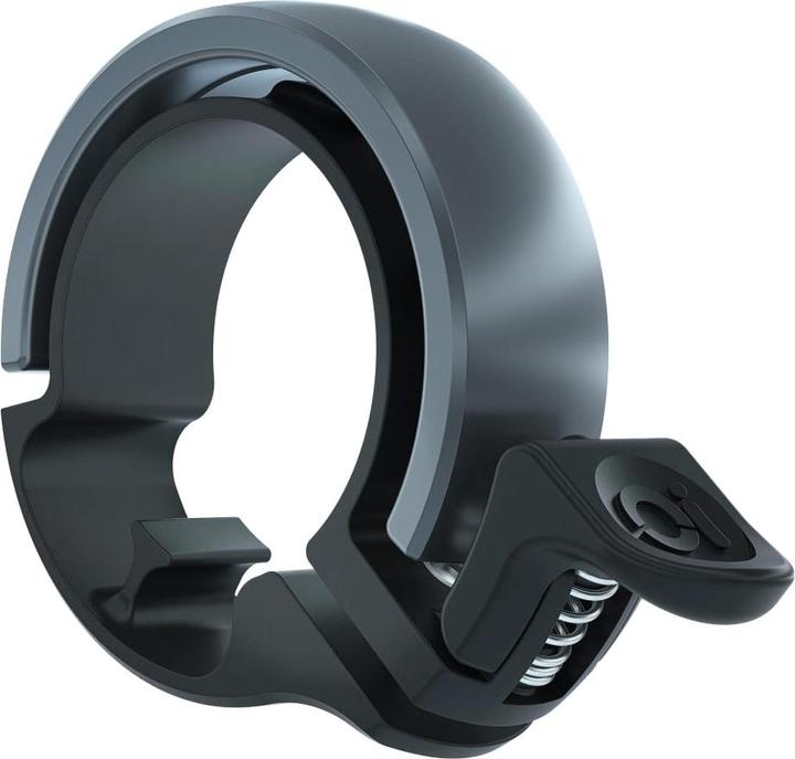 knog. Oi Classic Bike Bell - Black/Grey - Large, 23.8 - 31.8mm