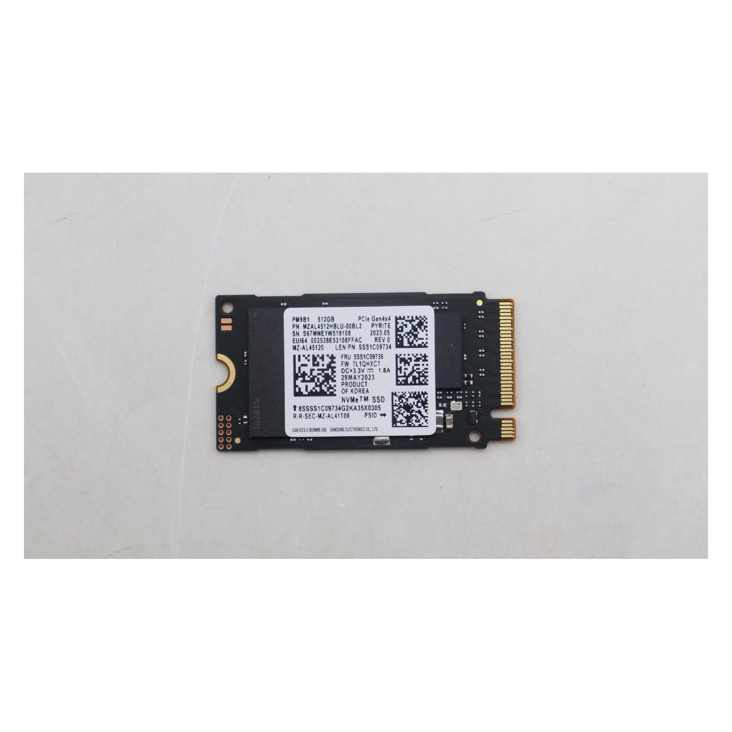 Lenovo SSD SAM PM9B1 512G 2242 PCIe (512 GB, M.2 2242), SSD