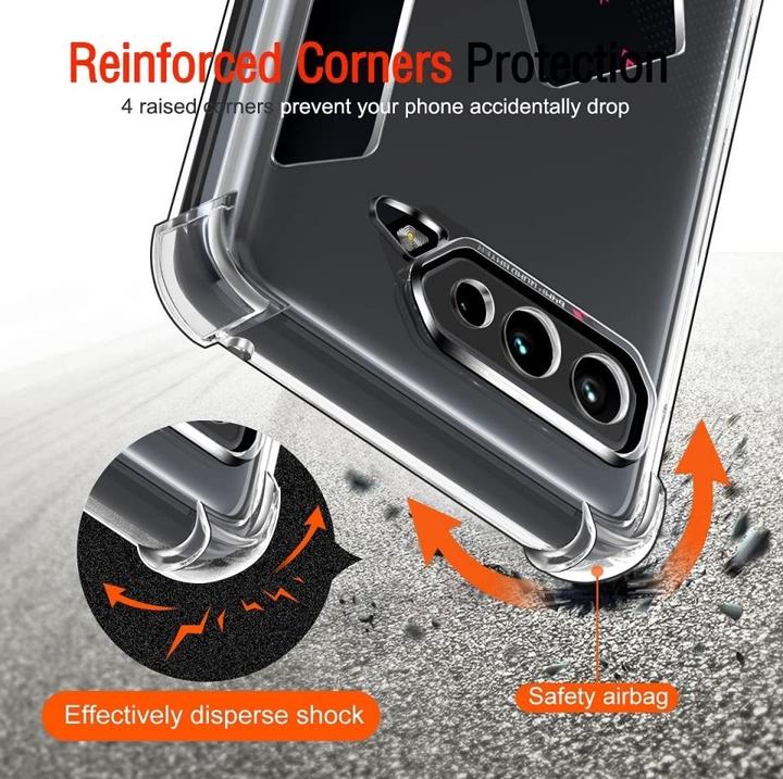 Immagine prodotto Screenguard Asus ROG Phone 5S Custodia Crystal Soft Airbag Bumper (Asus ROG Phone 5s)