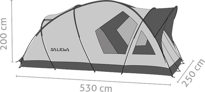Actual product image Salewa Alpine Lodge IV (Dome tent, 13 kg, 4 persons)