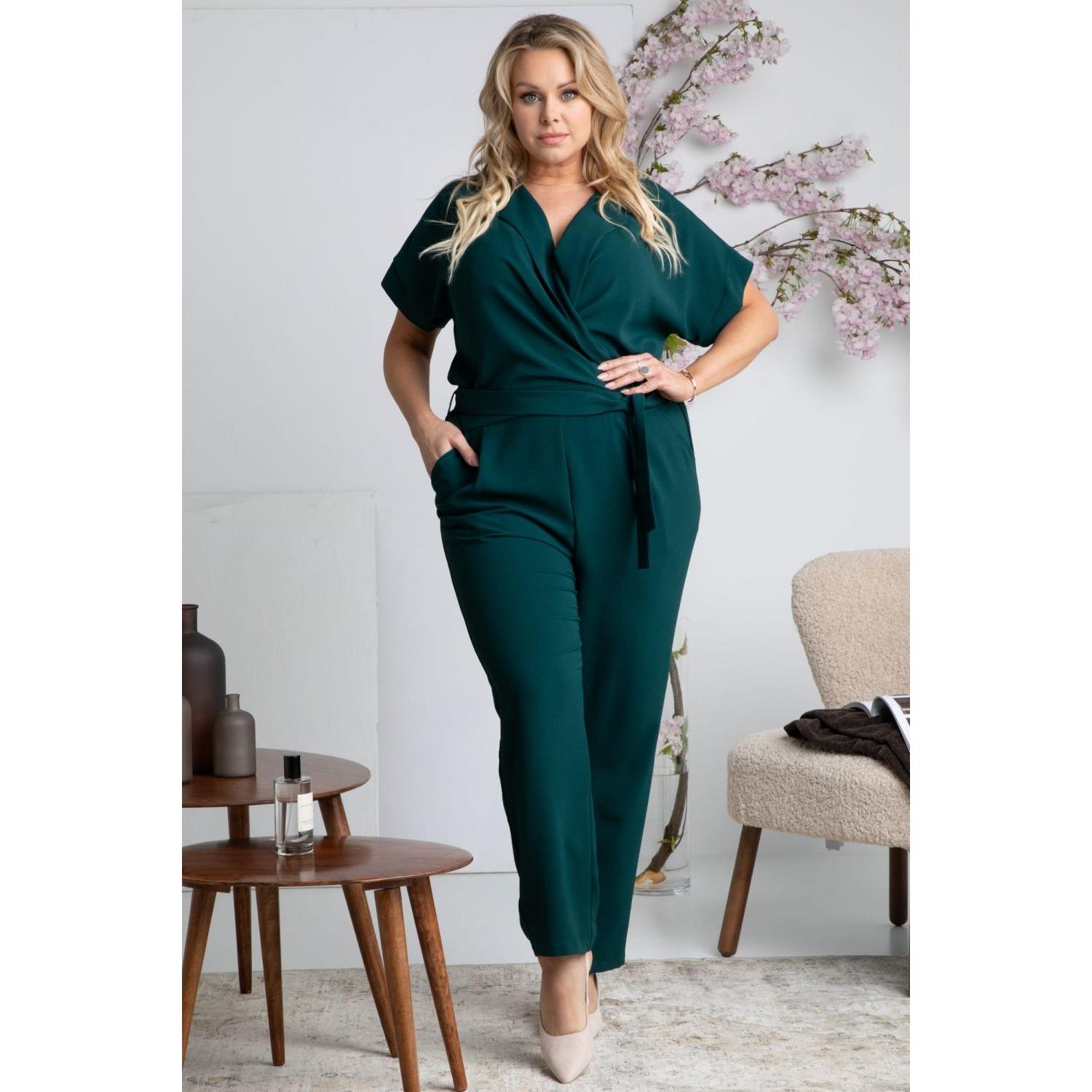 Karko, Damen, Jumpsuit, Overall Grosse model, Grün, (M)