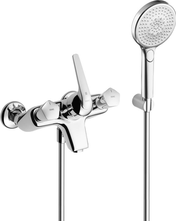 KWC DOMO Duplex lever mixer, fixed spout