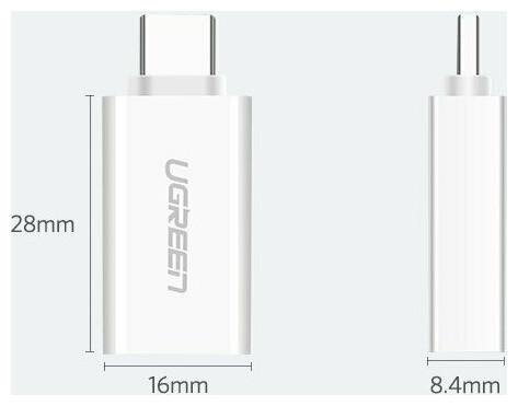 Productafbeelding Ugreen USB-C 3.1 naar USB-A 3.0 Jack Adapter (USB-A, 2.80 cm)